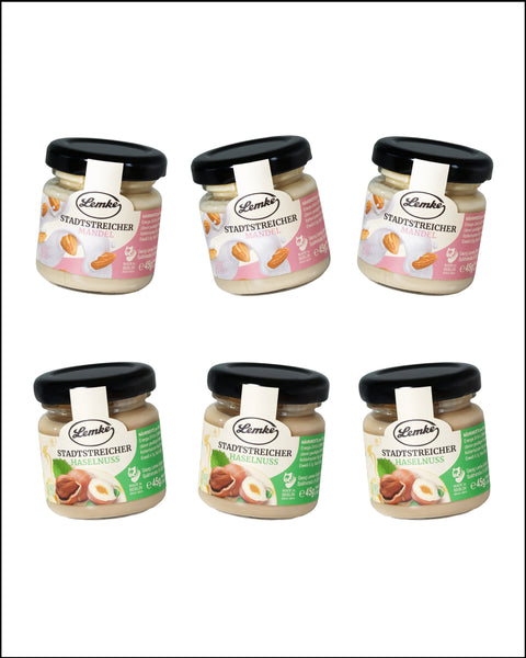 Kleiner Stadtstreicher Probierbundle – Mandel (3×) & Haselnuss (3×)