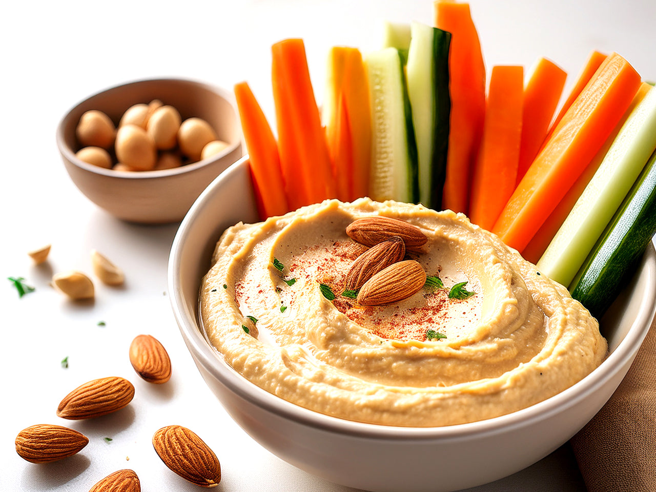 Mandel-Hummus-Vegan
