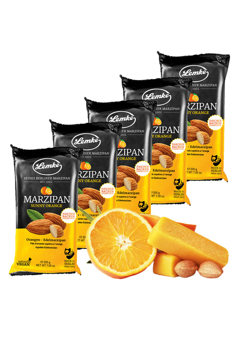 Marzipan Sunny Orange 5er Pack