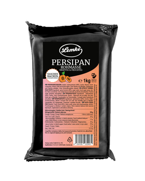 Lemke Persipan Rohmasse 1kg baking paste package on a white background