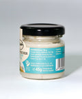 Lemke Stadtstreicher Crunchy Cocos Mini Glas mit seitlichem Etikett, Nährwertangaben und Barcode auf hellem Hintergrund
