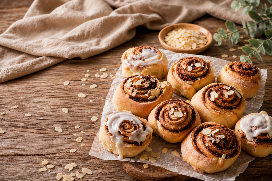Marzipan Cinnamon Roll